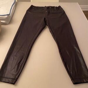 Lululemon - black (foil) color - size 12 - worn twice - Align High-Rise Pant 25"